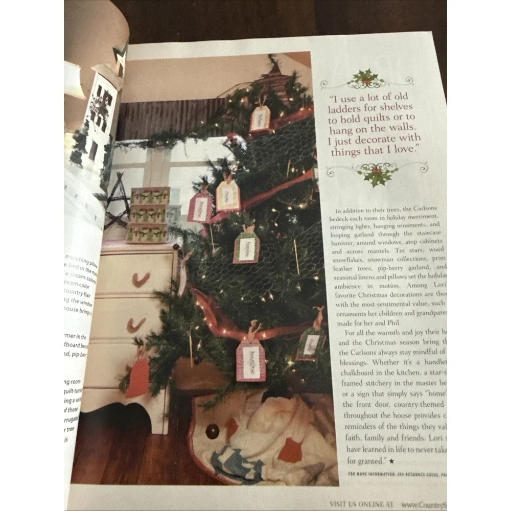 Country Sampler Homespun Christmas‎ Magazine 2013 Very Nice Condition